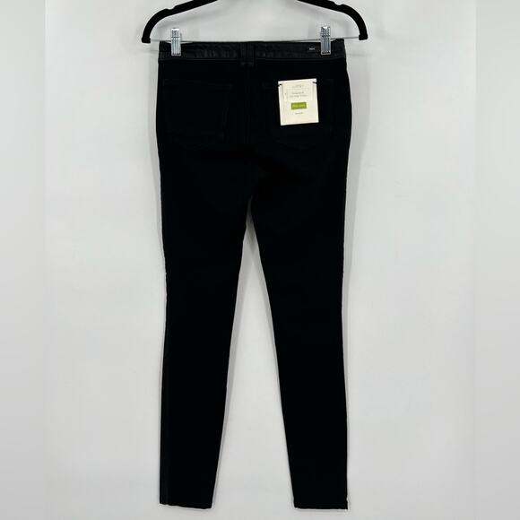 NWT Pilcro and the Letterpress Anthropologie The Stet Faux Leather Moto Pant 25 - Picture 7 of 16